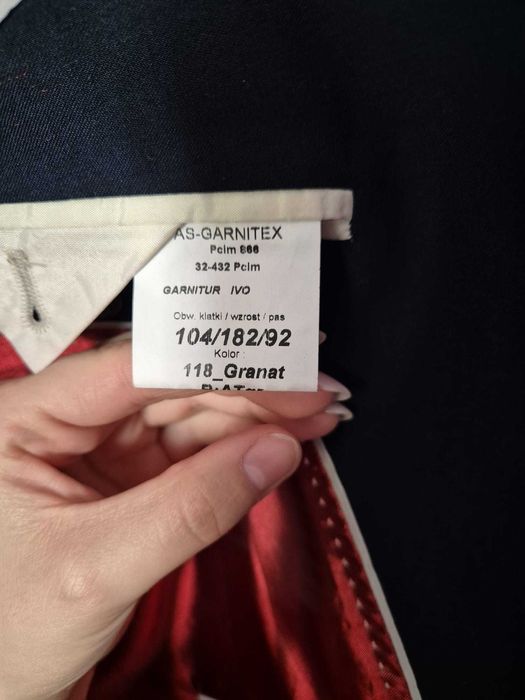 Marynarka męska od garnituru granatowa 104/182/92 45% wełny polska