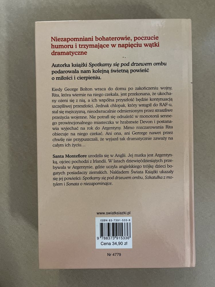 Jaskółka i Koliber. Santa Montefiore. Książka Nowa.