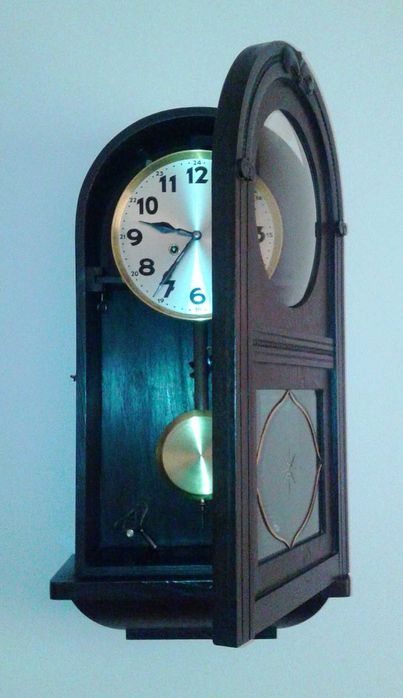 Zegar wiszący gabinetowy baba po renowacji