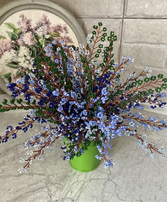 Вироби з бісера, кущ із бісера, ручна робота