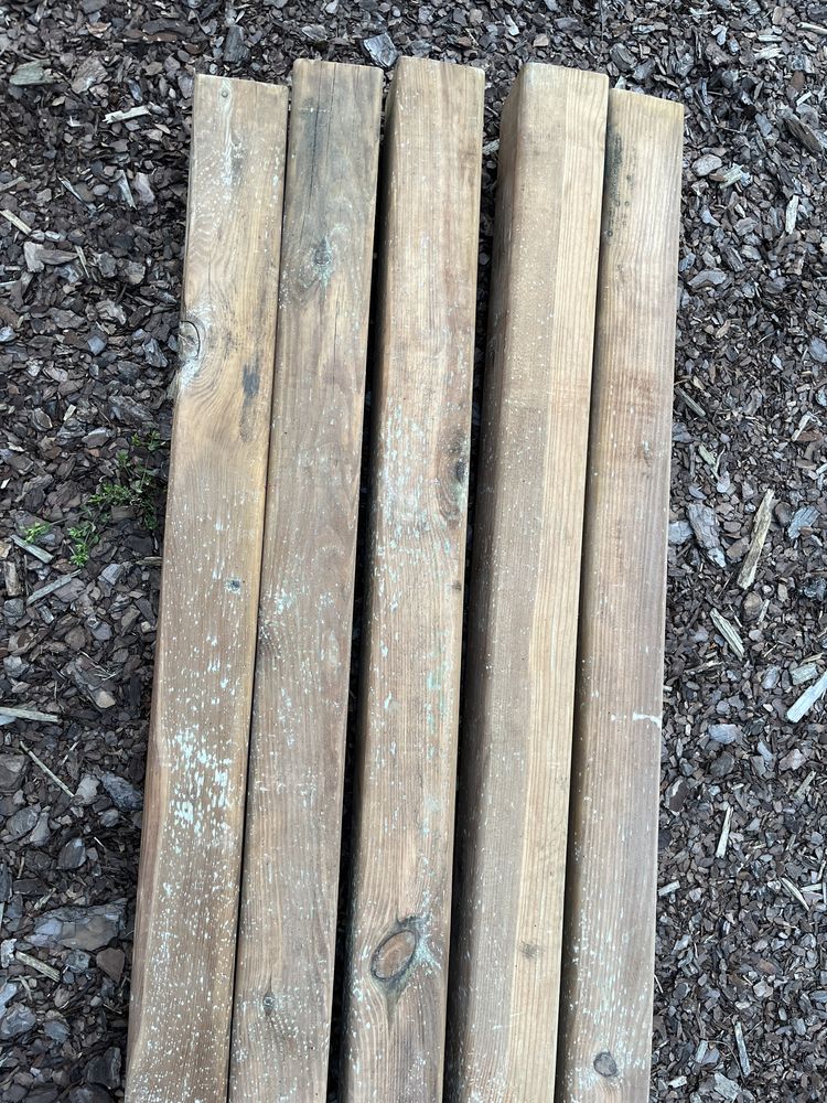 Kantówka drewniana impregnowana sosna 7x7x180