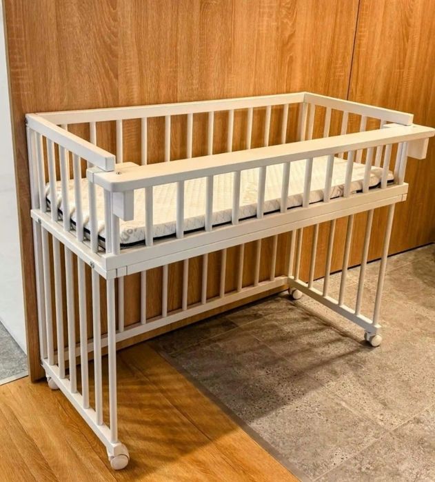 Łóżeczko dostawne Klupś Piccolino + materac Rucken Uno