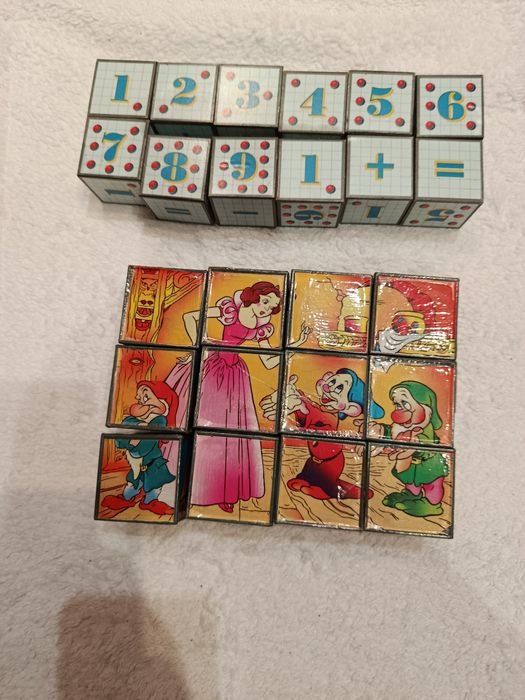 Кубики з цифрами ,пазли