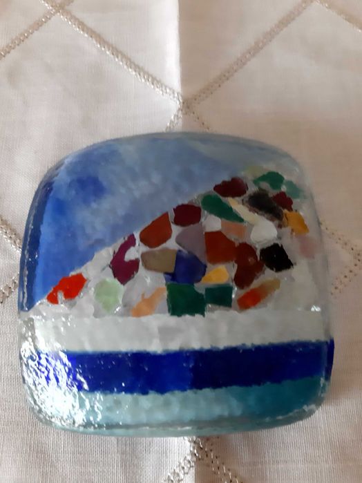 Prato multicolor em Murano