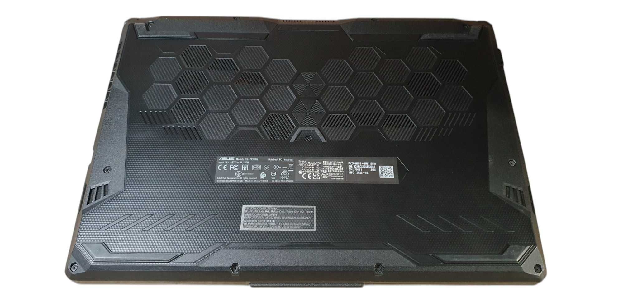 Laptop Asus TUF DASH F15 FX516hcb 15,6 " Intel i5 8 GB / 512 GB czarny