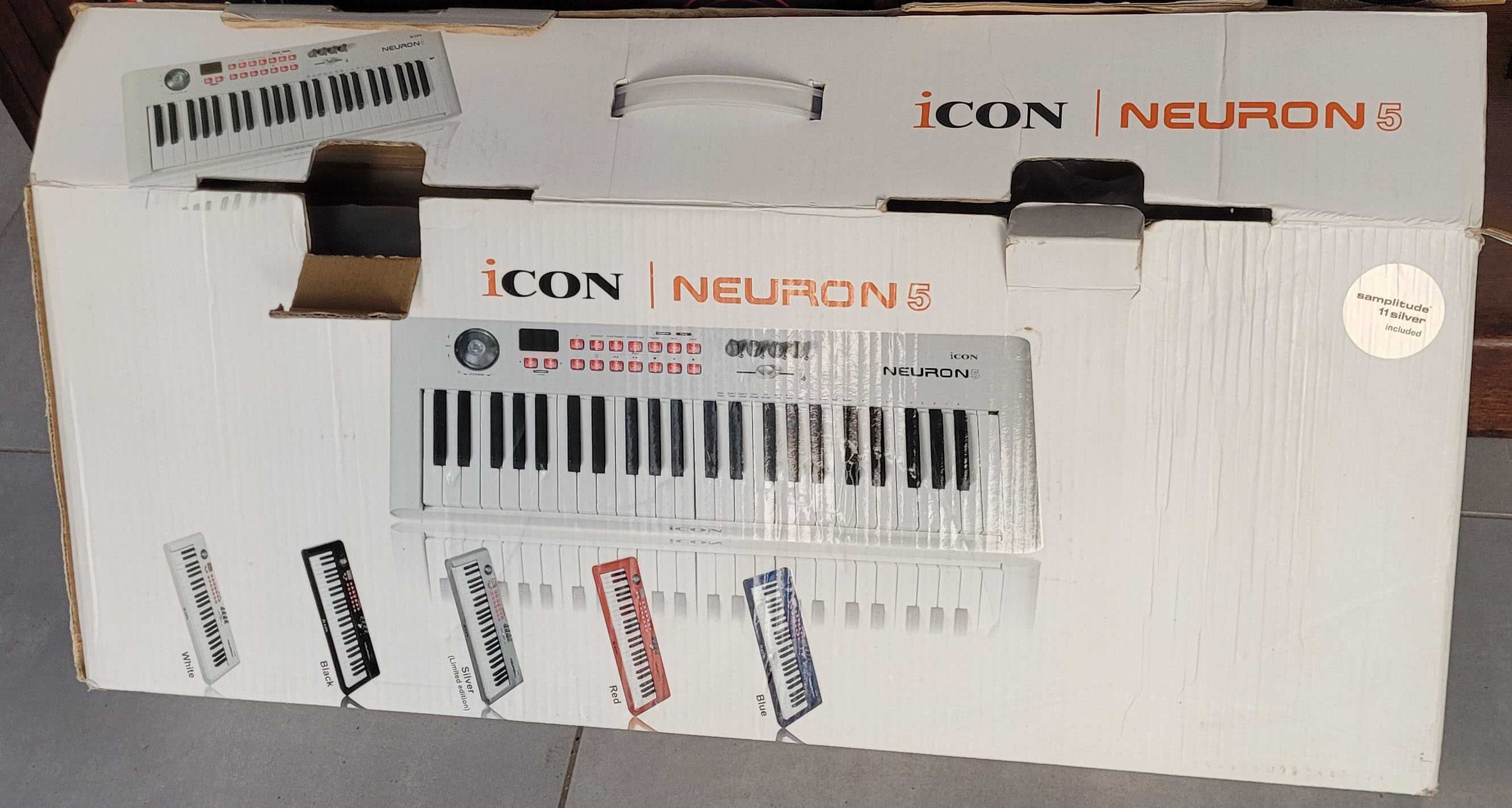 Klawiatura sterująca Keyboard MIDI Icon Neuron 5 srebrny