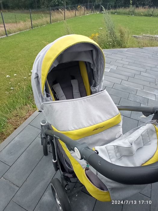 Wózek 3 w 1  Bebetto murano, spacerówka, nosidło, gondola, isofix