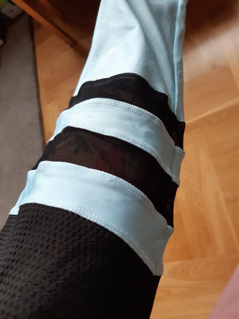 Legginsy Gym Glamour XS z siateczką