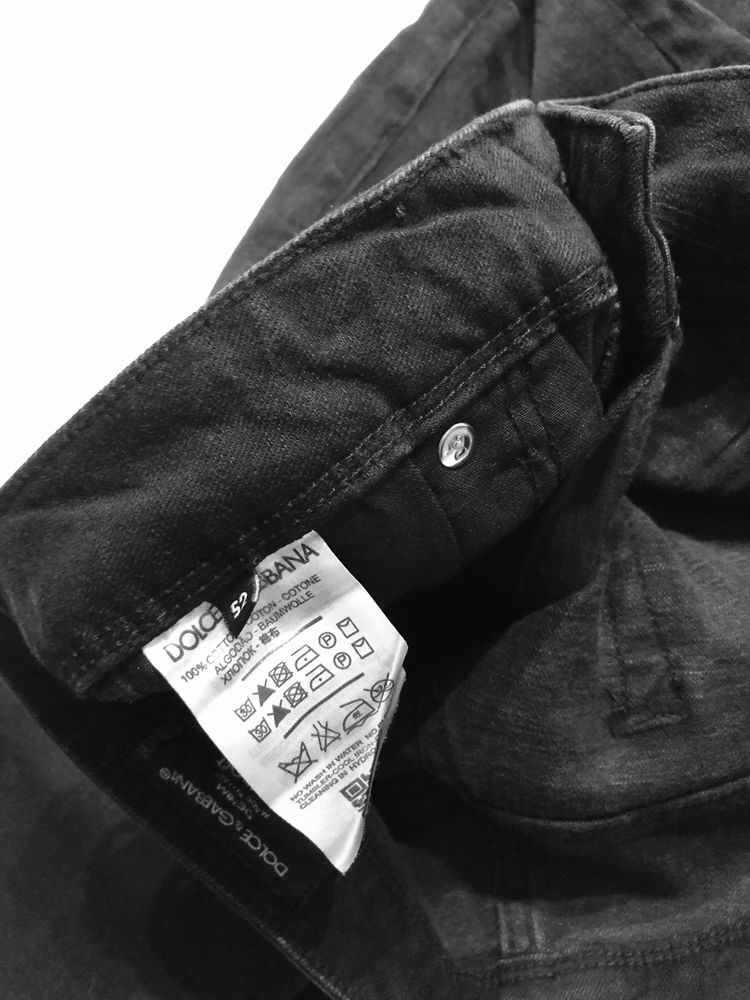 Jeans DG meskie black logo Dolce