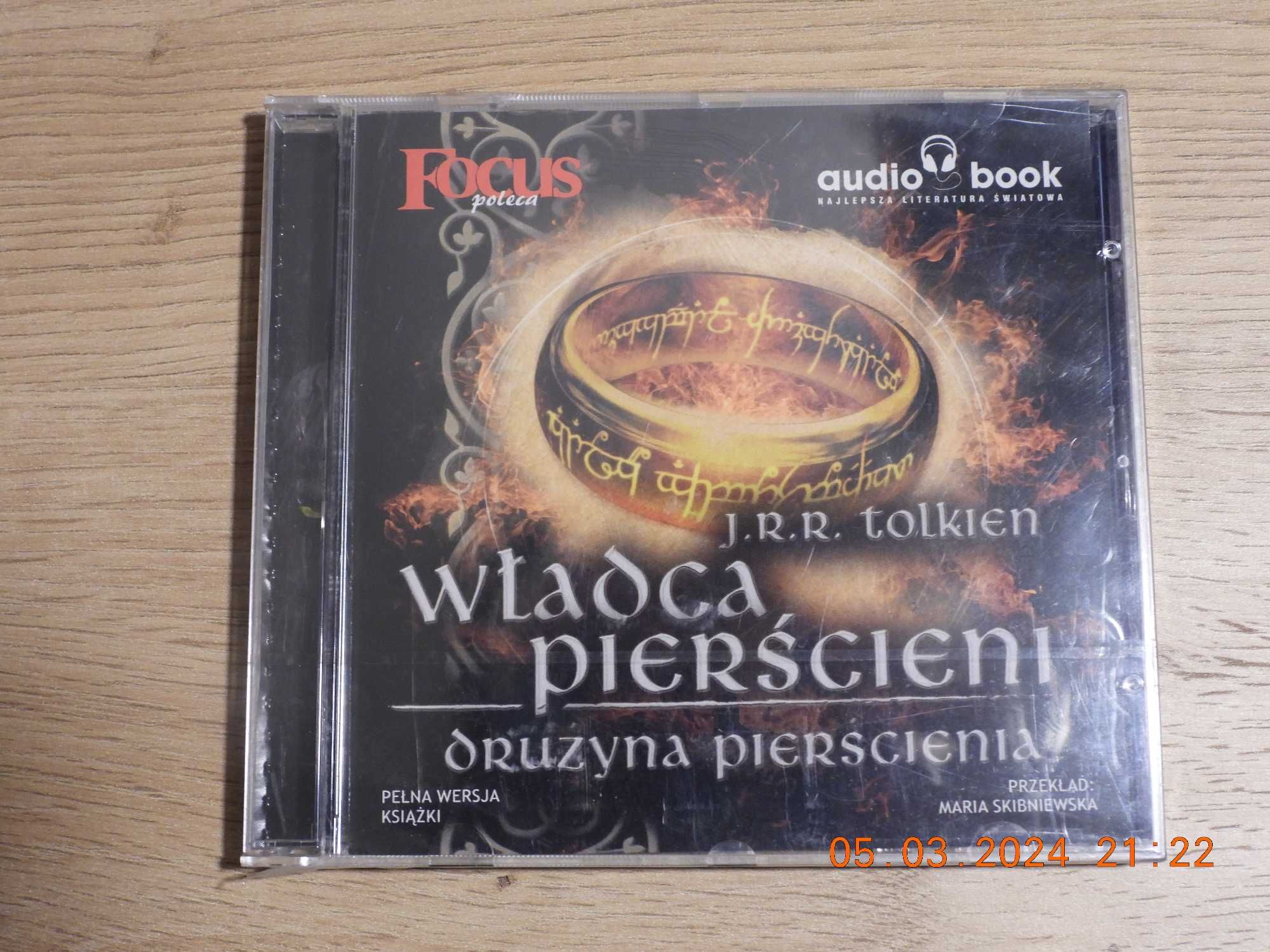 Drużyna pierścienia -  J.R.R. Tolkien - AUDIOBOOK PL - NOWY w folii