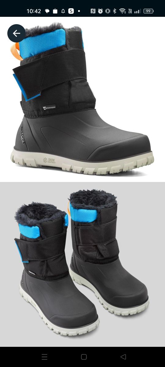 Buty zimowe Śniegowce Decathlon Quechua r 31