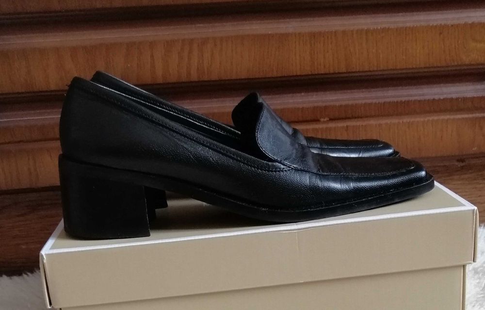 Gino Rossi skóra naturalna półbuty buty pantofle mokasyny skórzane