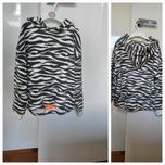 Bluza r. 128 Zara z kapturem wzór centkowany, zebra