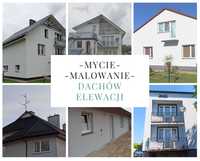 Malowanie, mycie elewacji, dachów budynków - ZAMOŚĆ