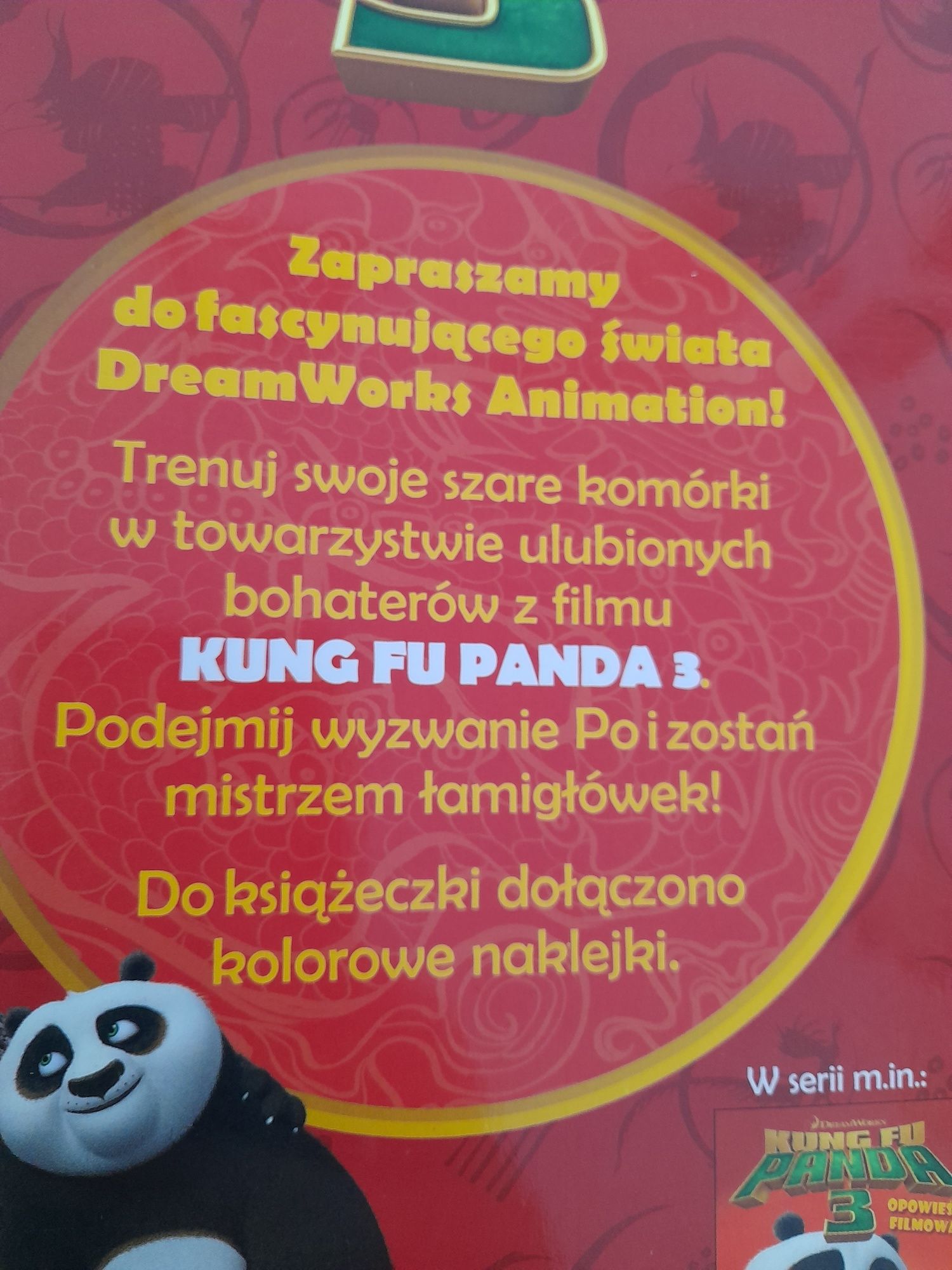 Wielka księga zadań z naklejkami Kung Fu Panda 3