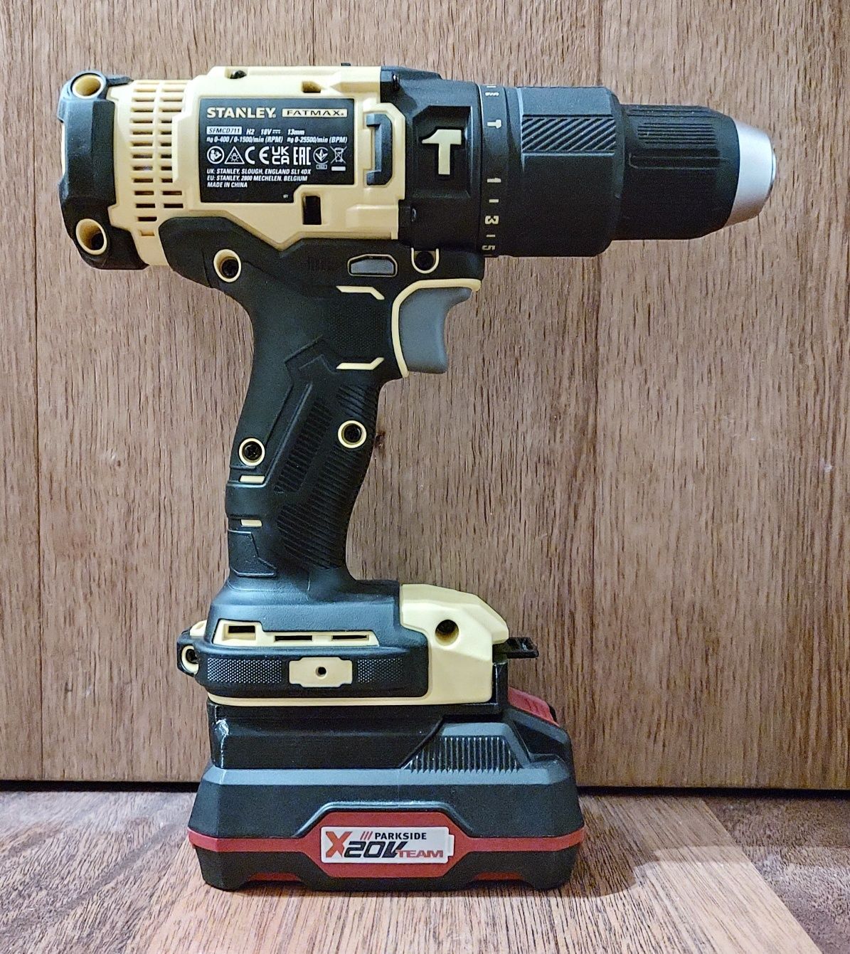 Adapter Stanley Fatmax V20 na baterie Parkside X20V Team