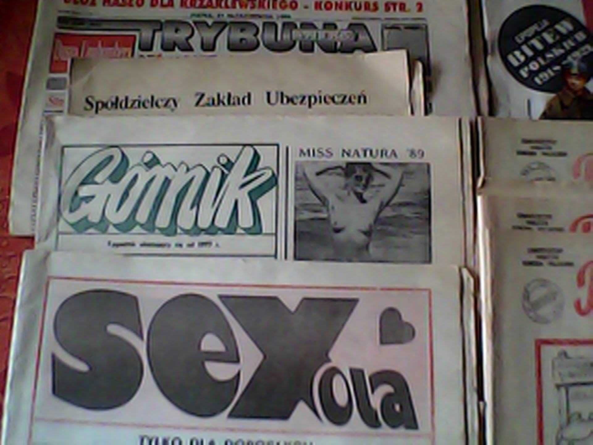Stare gazety z lat 1980/90tych TRYBUNA ,RELAX, ŻOŁNIERZ POLSKI ,SEXola