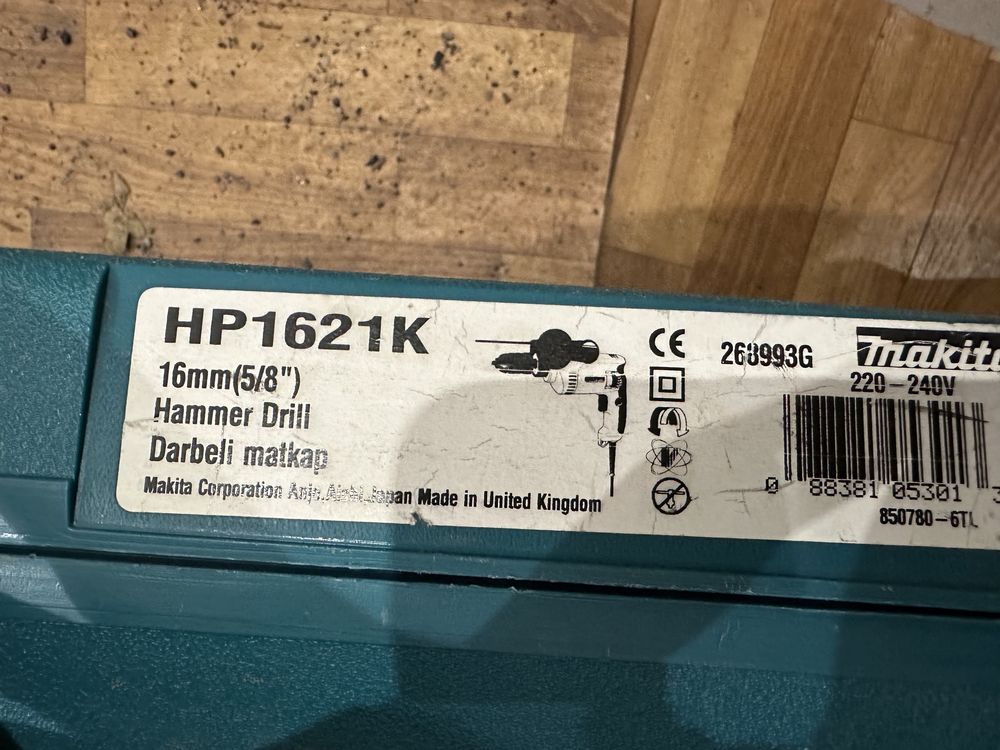 Дрель ударная makita hp 1621 k макита оригинал