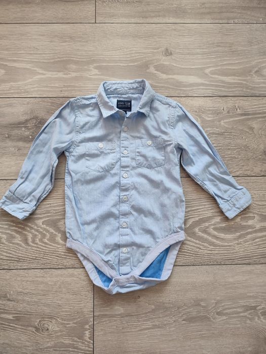 Koszula body błękitna Smyk 86