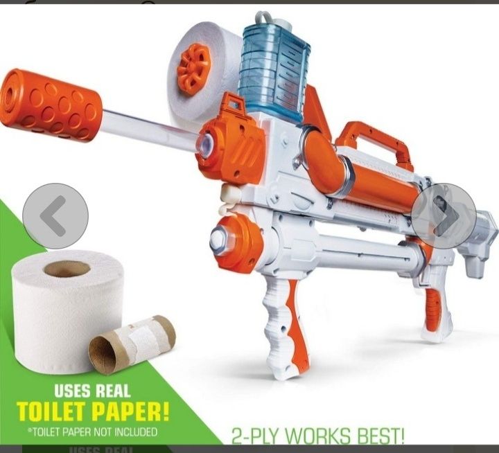 Супер іграшка для хлопчиків! Блаубастер гральнийта туалетним папіром!