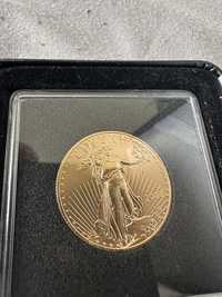 Zlota moneta orzel amerykanski liberty