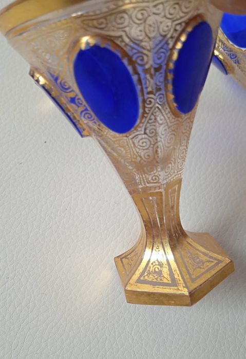 Рюмки хрустальные винтажные Богемия.