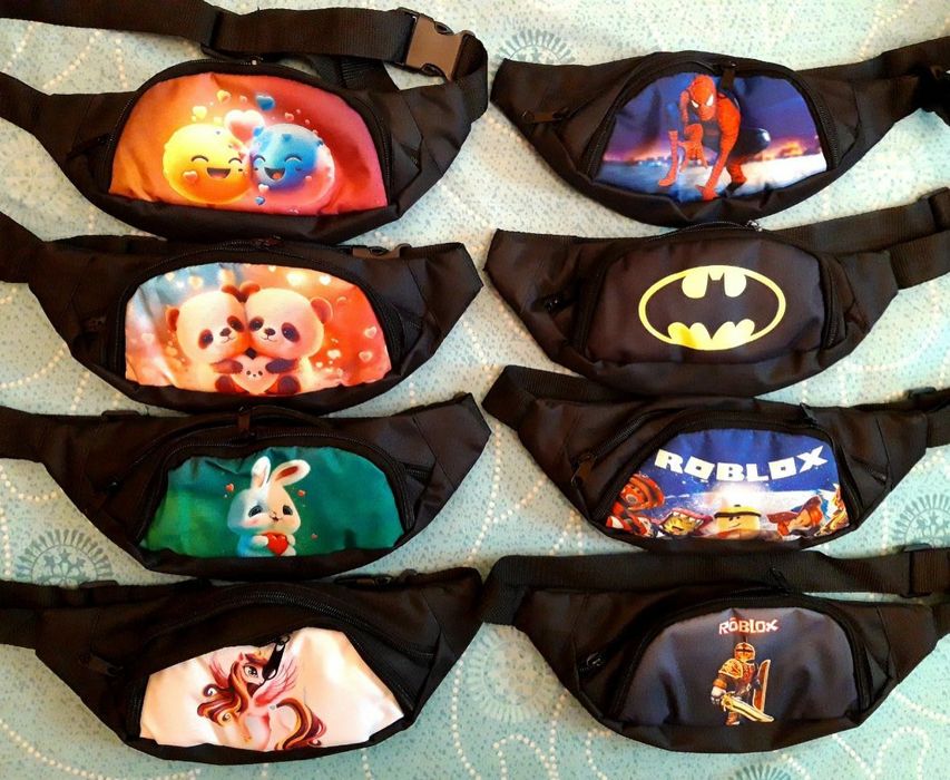 Бананка дитяча поясна сумка із популярними принтами
Розміри: ширина- 3