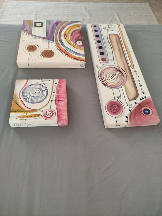 Conjunto de quadros coloridos da marca Lamson