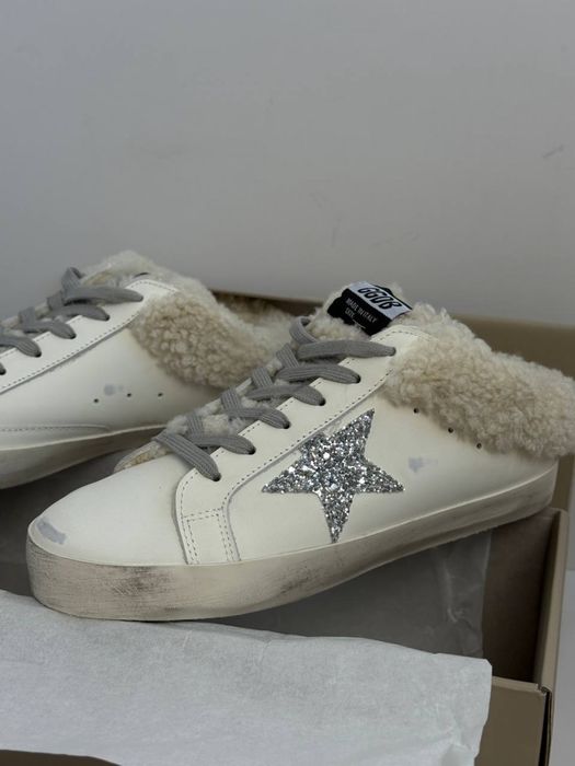 кеди жіночі білі Шкіряні Golden Goose ggdb голден