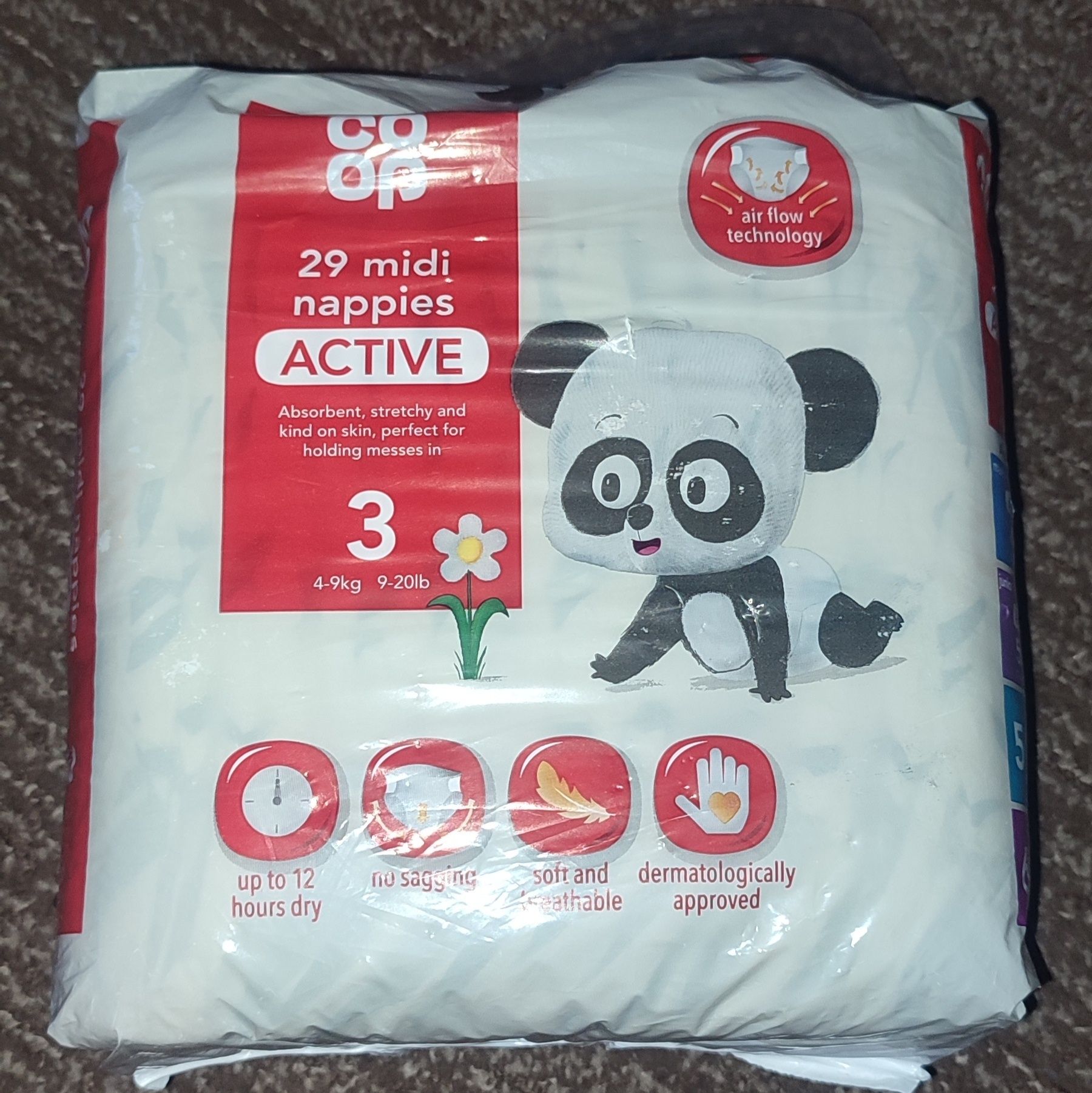 Памперсы Coop active 3(4-9), 29 штук