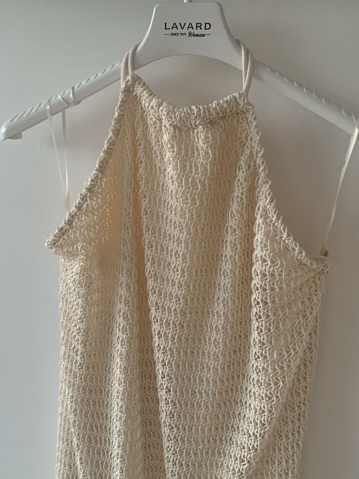 Sukienka szydełkowa Bershka halter M 38