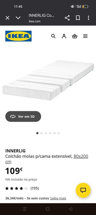 Cama extensível IKEA