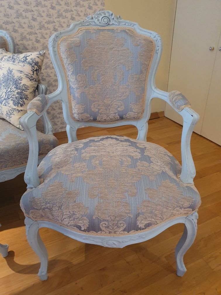 Ława sofka i 2 krzesła styl paryski stan idealny