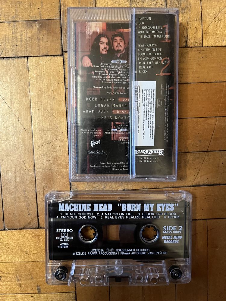 Machine Head - Burn my eyes - kaseta magnetofonowa