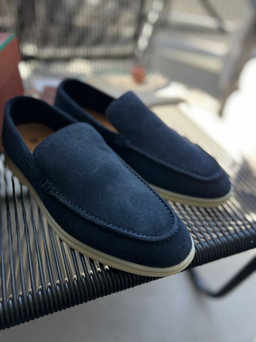 Замшевые мокасины Loro Piana мужские лоферы Лоро Пиана ob305