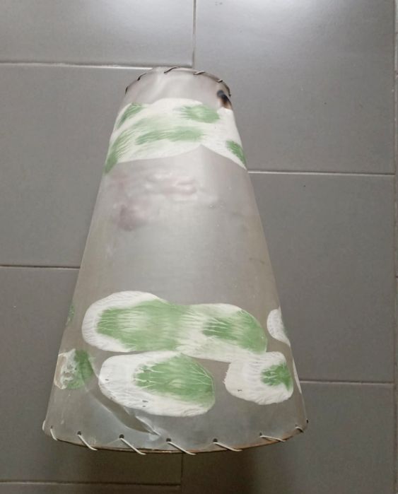 Stary klosz abażur PRL vintage retro