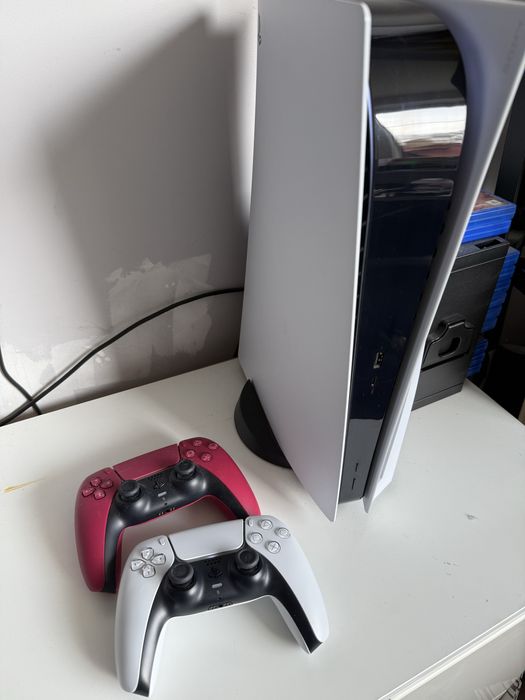 Ps5 + dwa pady + gry + gwarancja