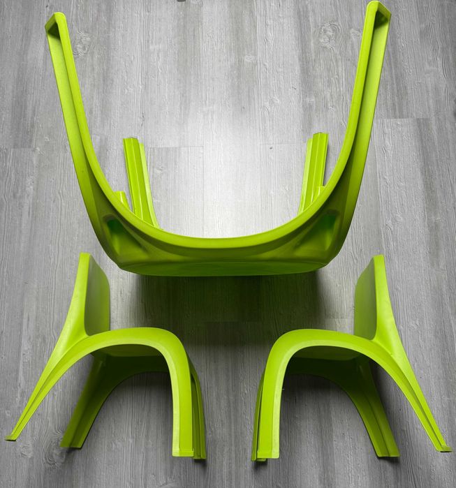 Stolik dziecięcy + 2 krzesła zielony