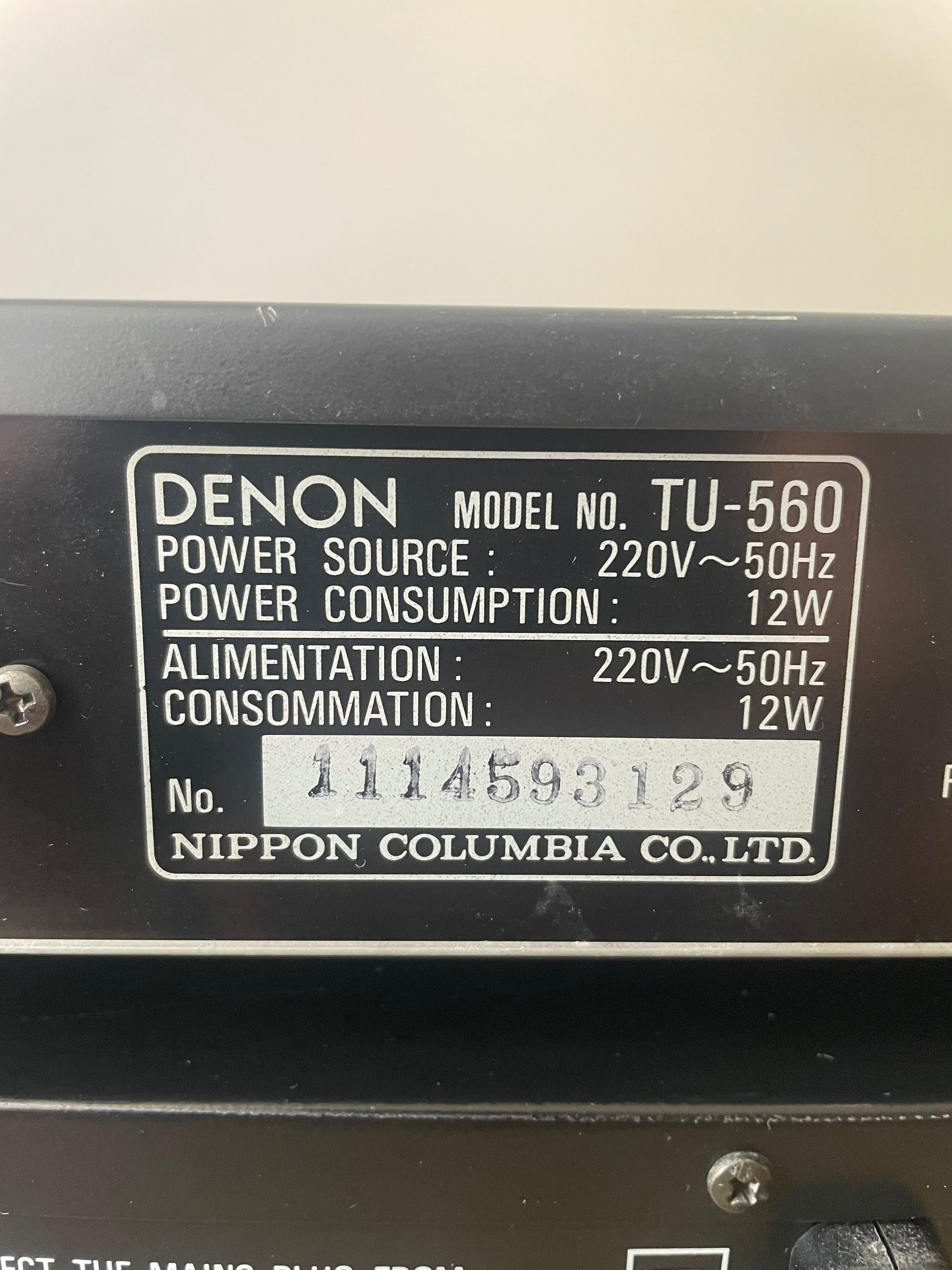 Wieża HI-FI denon segment z kolumnami