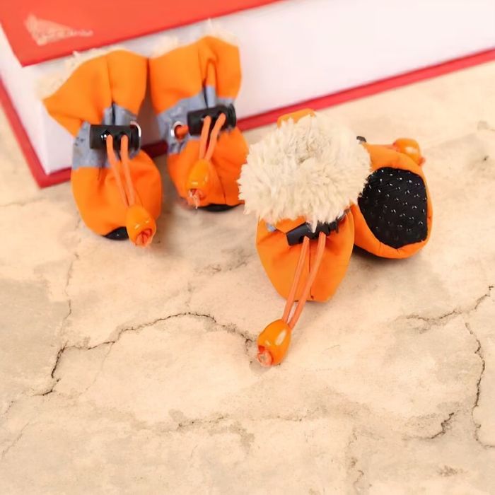 Buciki dla psa pomarańczowe Rozmiar XXL