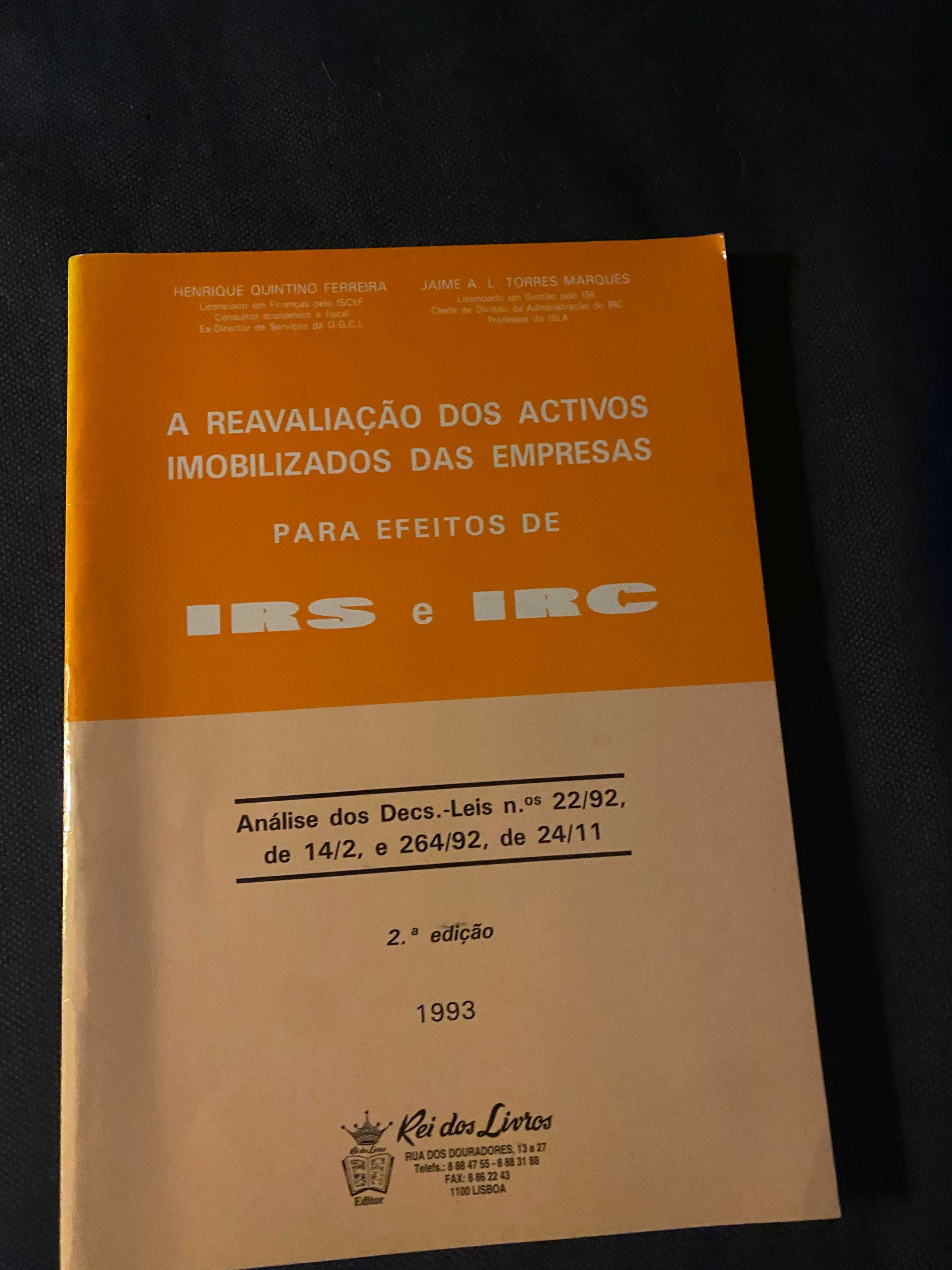 A reavaliação dos activos imobilizados para efeitos de IRS e IRC