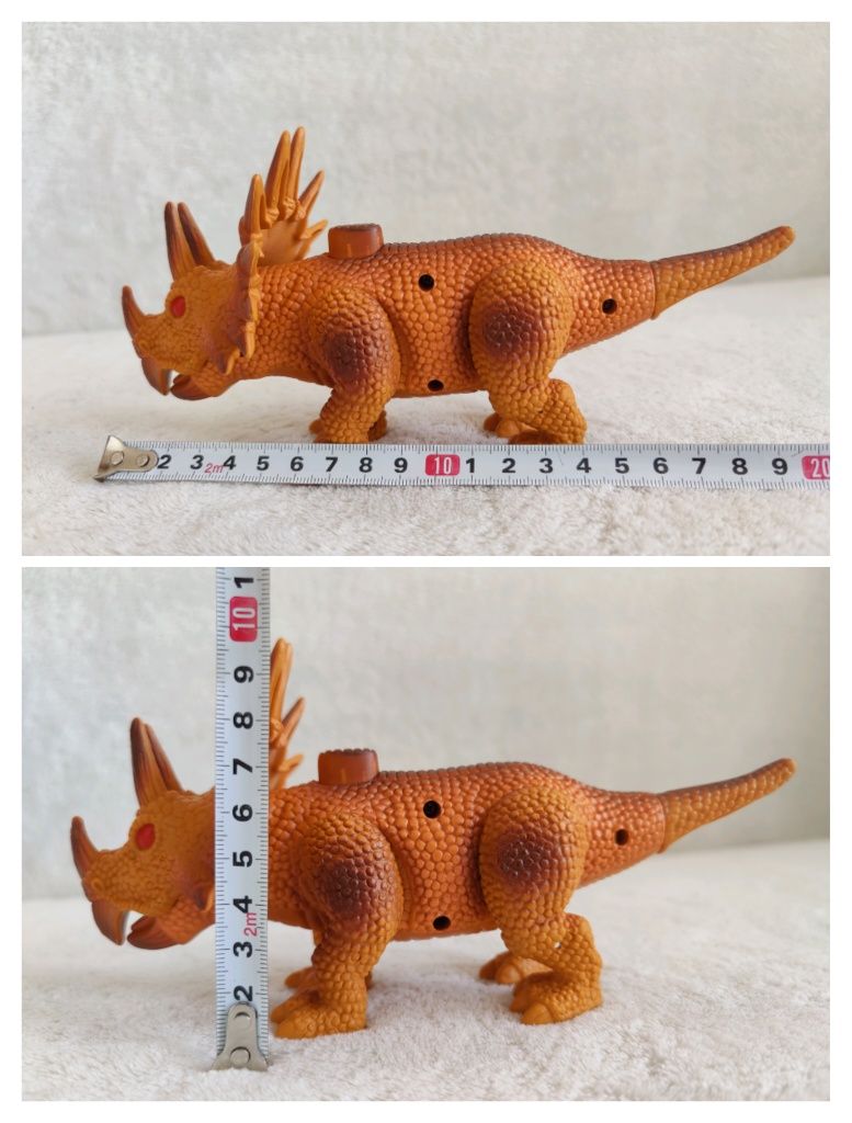 Większa figurka dinozaur Triceratops. Ruchome kończyny i pysk.