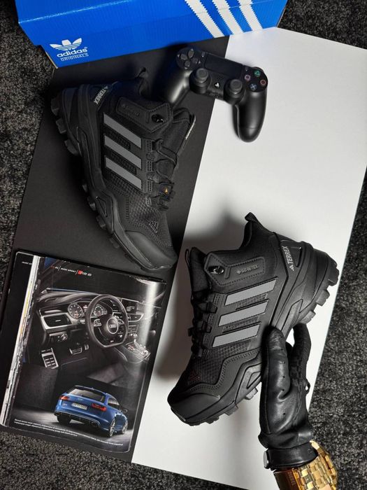 Мужские кроссовки адидас терекс Adidas Terrex Fur Black Grey [41-46]