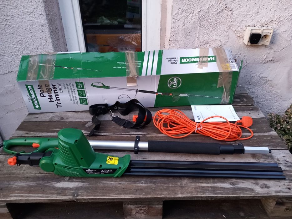 Hawksmoor 550W Podkaszarka do żywopłotów na tyczce 52 cm