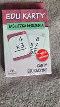 Edu Karty Tabliczka mnożenia- do mauki tabliczki przez zabawę