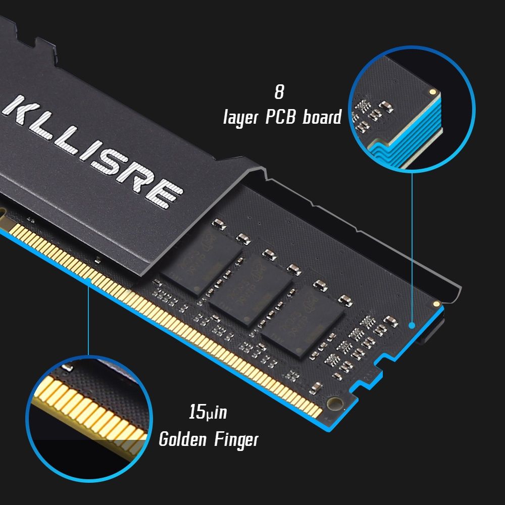 ‼️Нова‼️Оперативна пам'ять (ОЗУ) Kllisre DDR4 16Gb 3200 Mhz