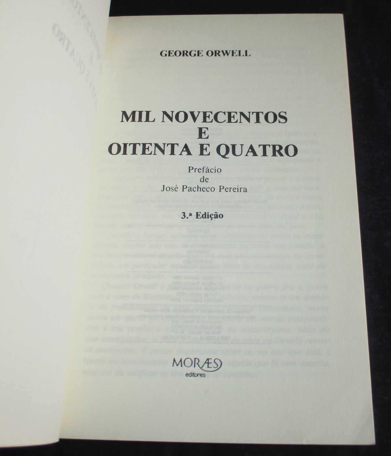 Livro Mil Novecentos e oitenta e quatro 1984 George Orwell