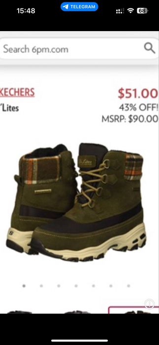 Зимові чоботи жіночі Skechers ботінки нові орігінал