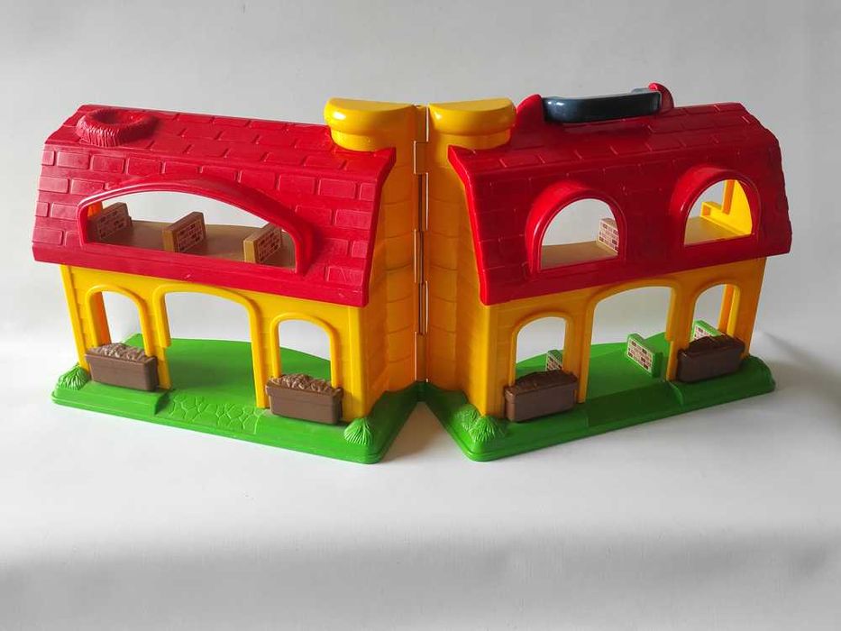 Домик ферма Раскрывающаяся конструкция Игровая основа 32х30х22 см