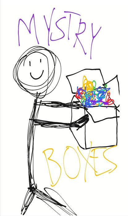 Ogromny Mystry box (zabawki, pluczaki, klocki) ii, gry)